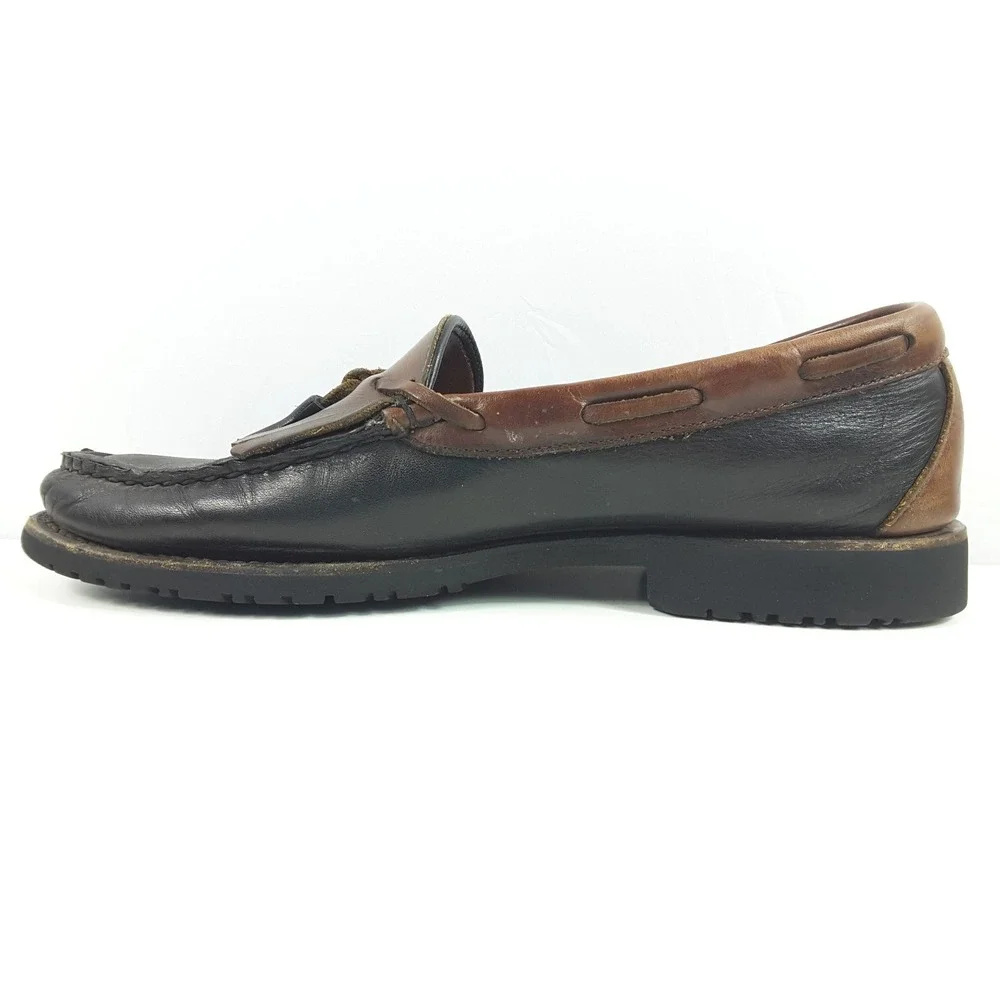 Allen Edmonds Men's Nantucket Brown Leather‎ Tassel Kiltie Boat Shoes Size 11 B